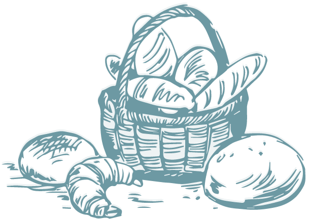 Icon: drawing of basket of breads