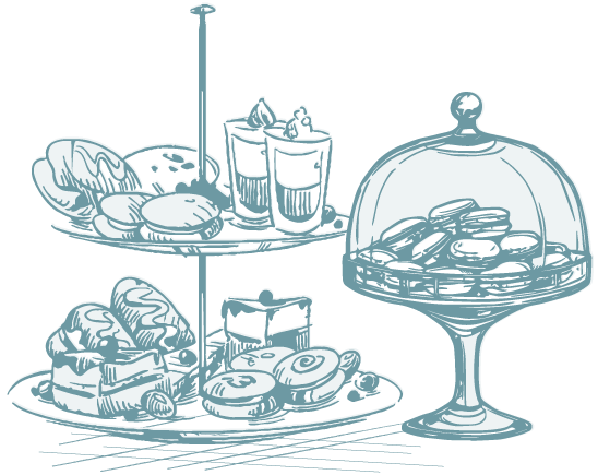 Icon: drawing of pastries