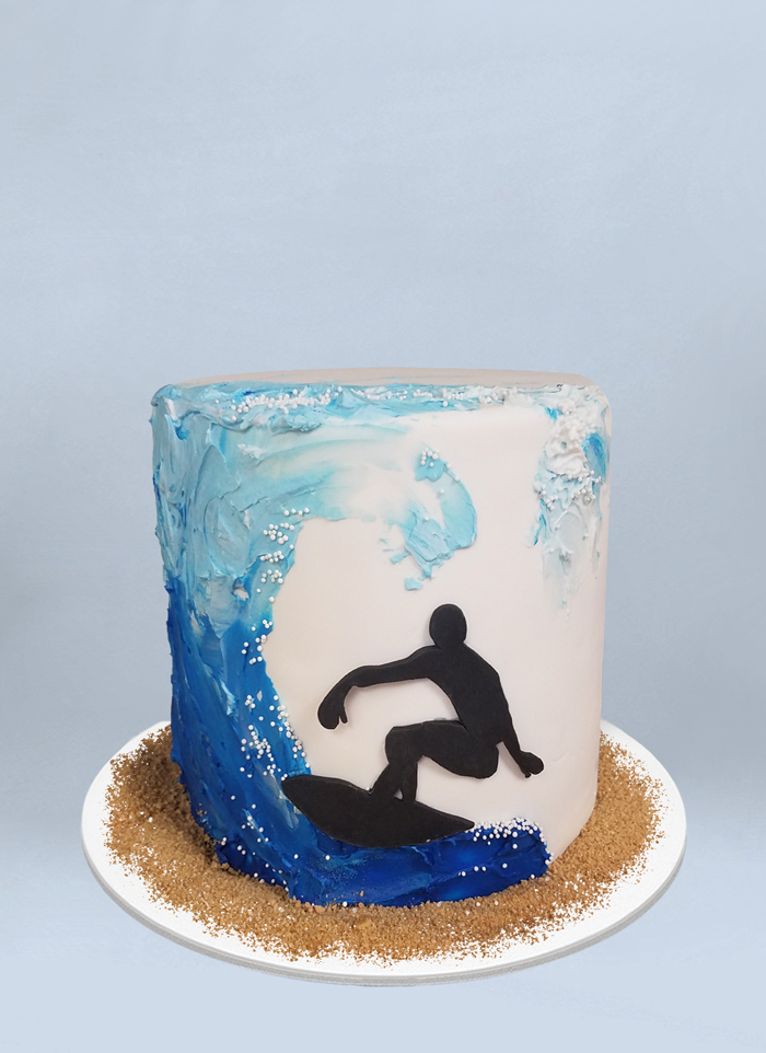 Photo: surfing iced cake